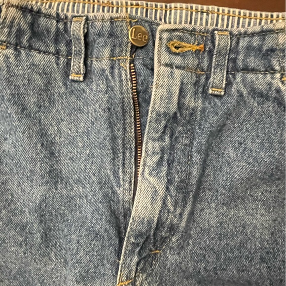Vintage 80s Lee Relaxed Rider Jeans Tapered Bottom Sz 12P - Picture 10 of 14
